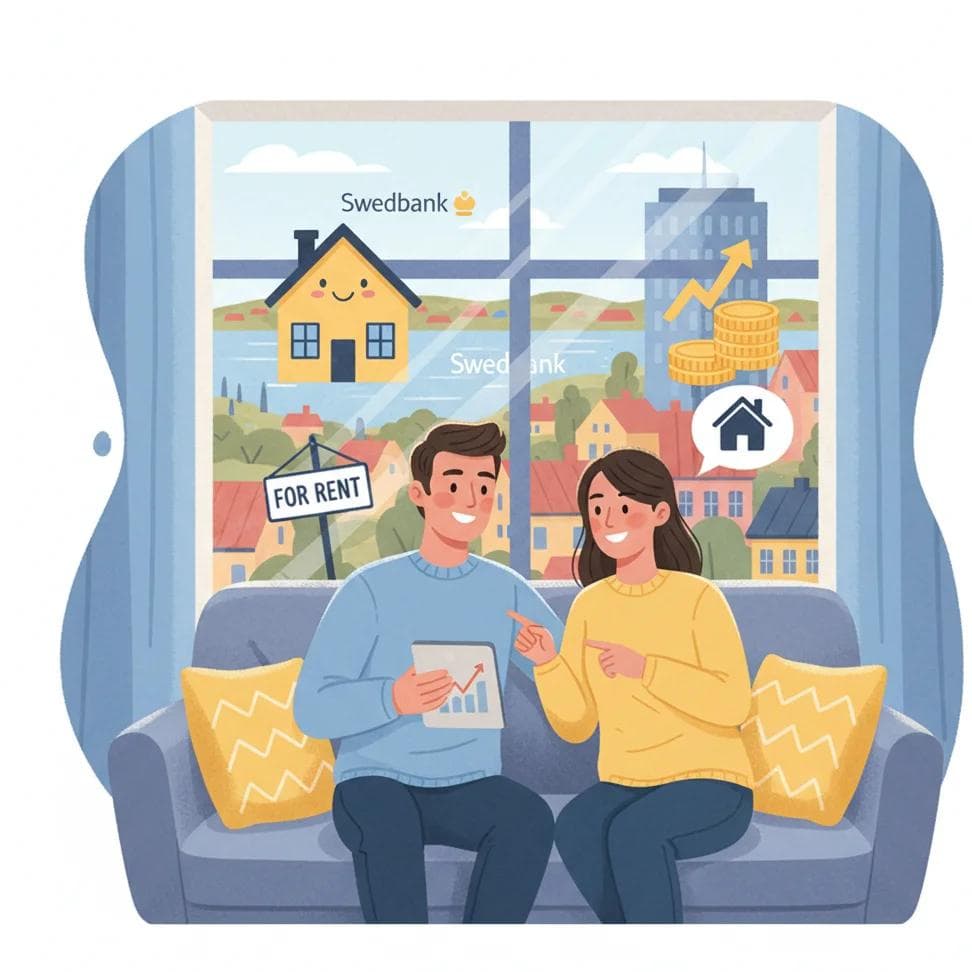 Swedbank Raises Long-Term Mortgage Rates in Sweden – Better to Rent an Apartment in Karlskrona?